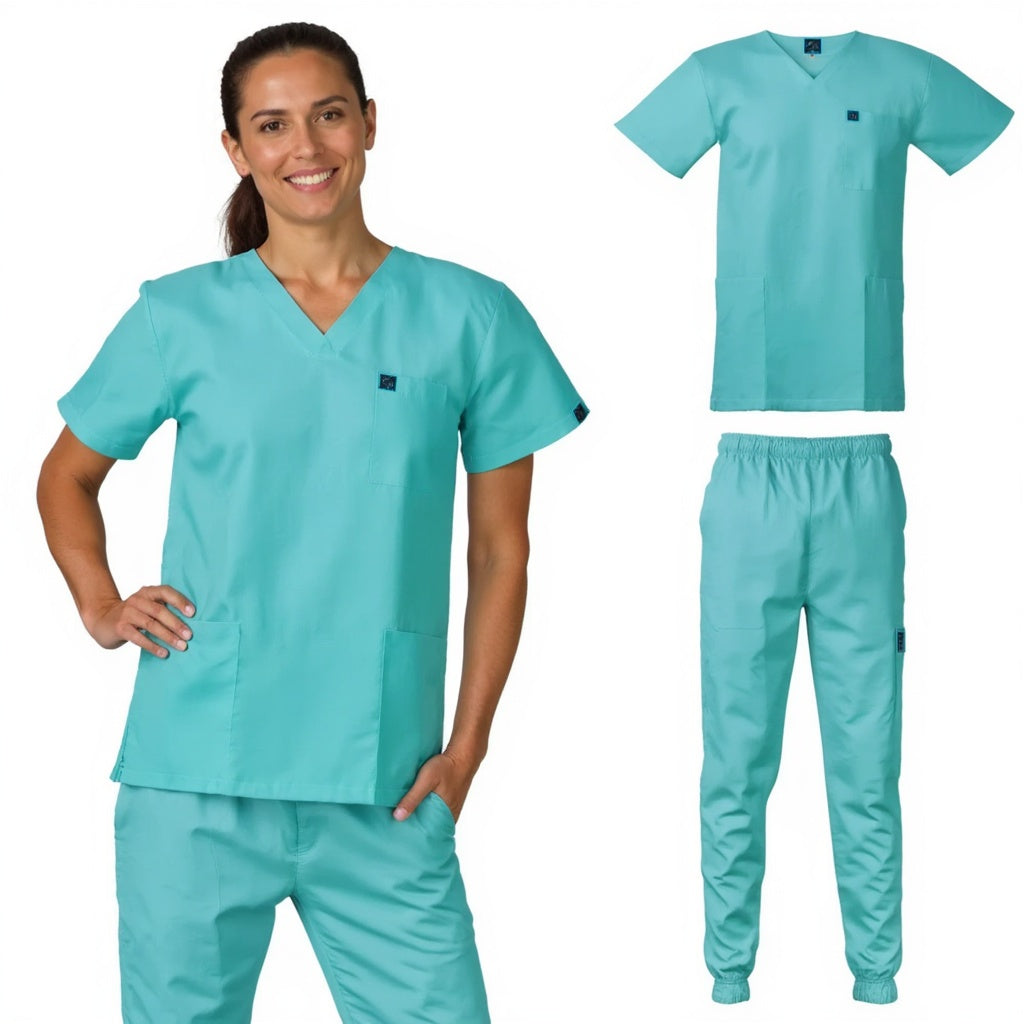 Surgical Scrub Top - Ocean Blue